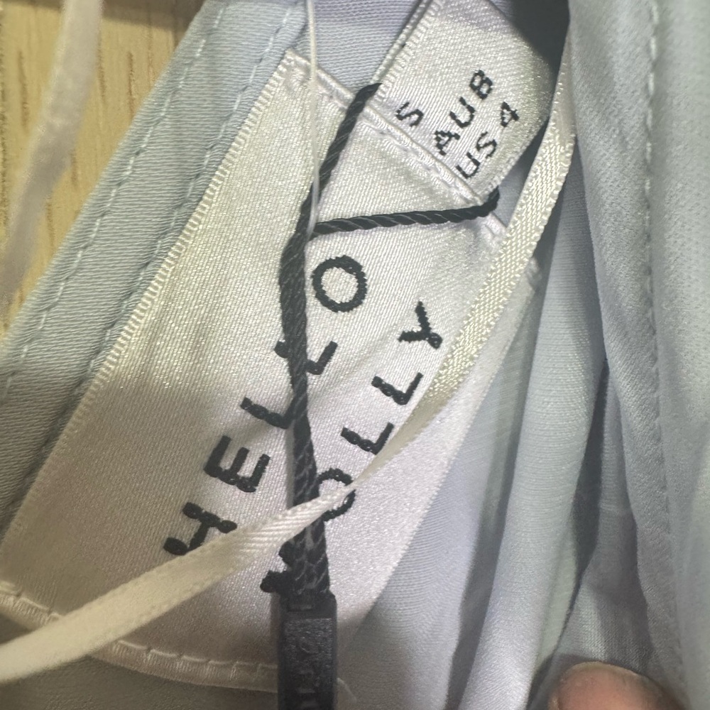 Hello Molly Light Blue Ruched One-Shoulder Dress - Picture 9 of 13